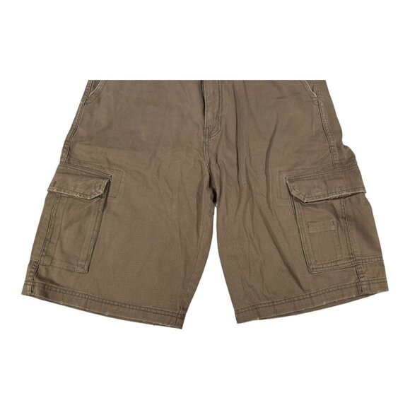 Jordan Craig Cargo Shorts Men’s 34 Brown Utility Cotton Workwear Streetwear - Picture 3 of 7